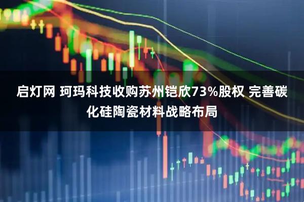 启灯网 珂玛科技收购苏州铠欣73%股权 完善碳化硅陶瓷材料战略布局