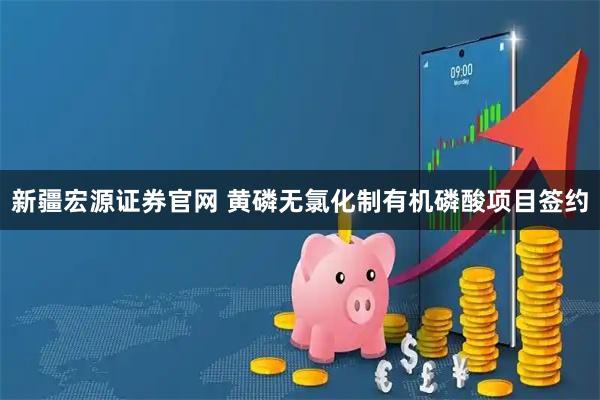 新疆宏源证券官网 黄磷无氯化制有机磷酸项目签约